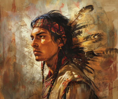 illustration of cherokee indian