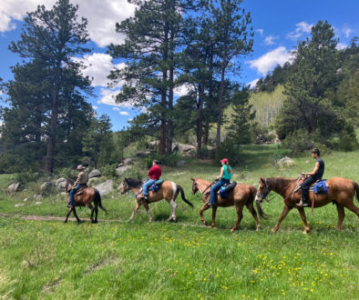 trail ride at sundance trail guest ranch